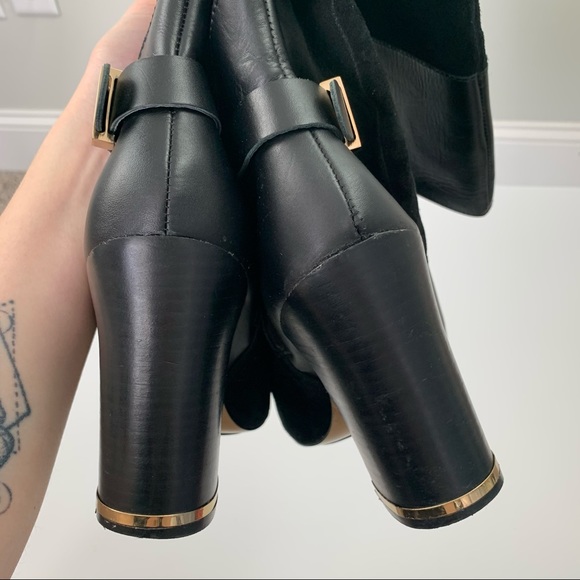 Hal Rubenstein Knee-High block Heeled Suede Boots - Picture 7 of 11